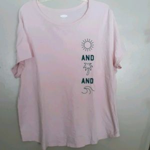 Old Navy pink tshirt xxl
